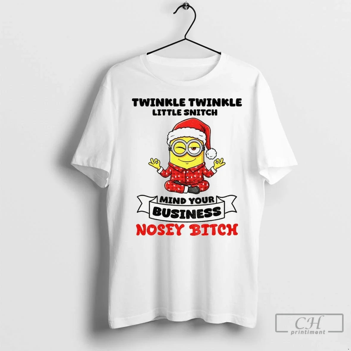 Minion Twinkle Little Snitch Mind Your Business Nosey - Adult & Kids T-Shirts, Sweatshirts & Hoodies apparel design preview 1