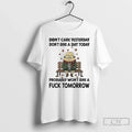 Minions Halloween Didnt Care Yesterday Dont Give A - Adult & Kids T-Shirts, Sweatshirts & Hoodies apparel design preview 1