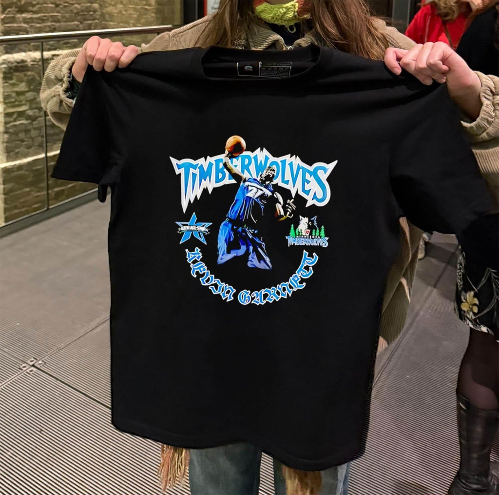 Minnesota Timberwolves Kevin Garnett Basketball All - Adult & Kids T-Shirts, Sweatshirts & Hoodies apparel design preview 2