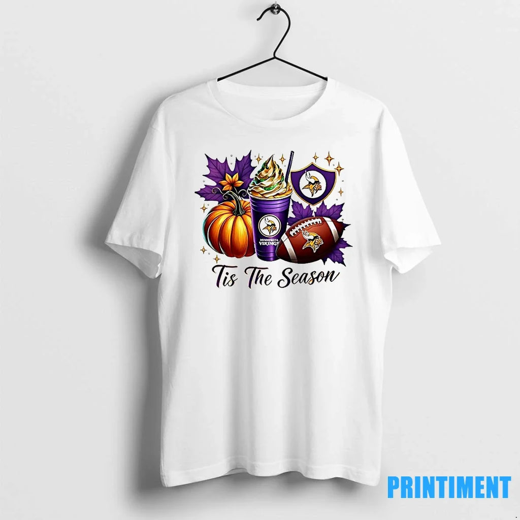 Minnesota Vikings Tis The Season Halloween Sweater - Adult & Kids T-Shirts, Sweatshirts & Hoodies apparel design preview 1