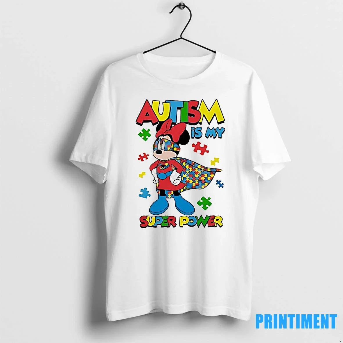 Minnie Autism Is My Super Power Sweater - Adult & Kids T-Shirts, Sweatshirts & Hoodies apparel design preview 1