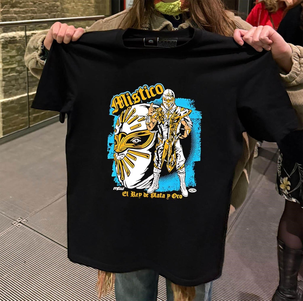 Mistico El Rey de Plata y Oro Lucha Libre - Adult & Kids T-Shirts, Sweatshirts & Hoodies apparel design preview 2