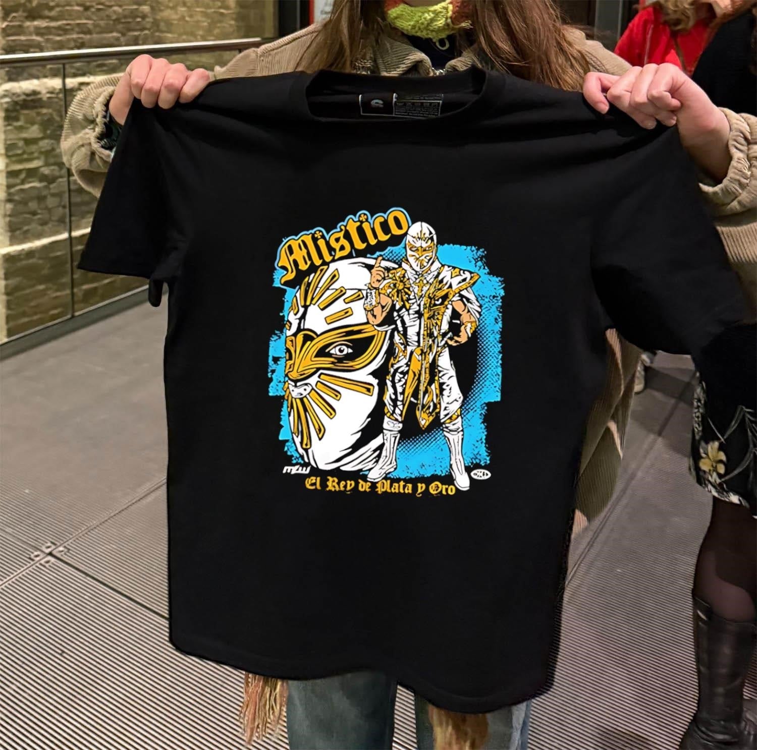 Mistico El Rey de Plata y Oro Lucha Libre - Adult & Kids T-Shirts, Sweatshirts & Hoodies apparel design preview 2