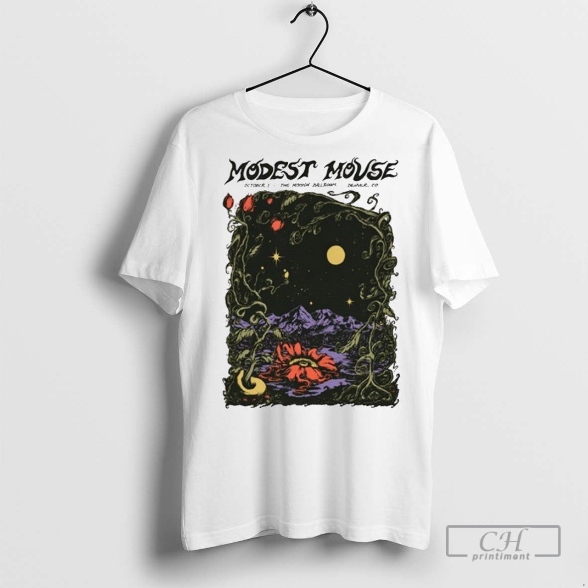 Modest Mouse At The Mission Ballroom Denver Co On - Adult & Kids T-Shirts, Sweatshirts & Hoodies apparel design preview 1