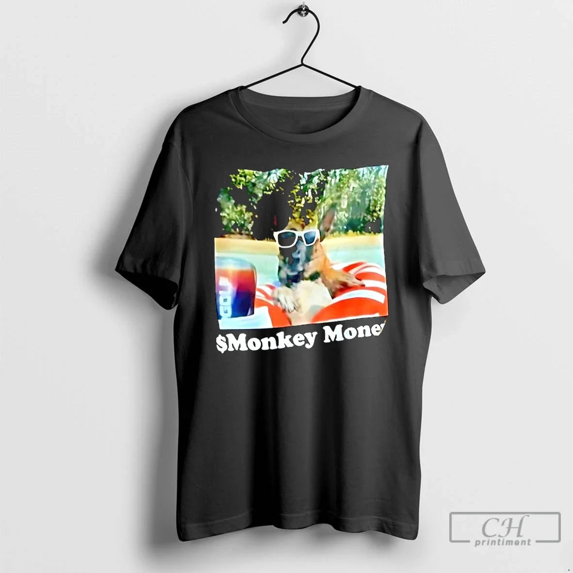 Monkey Money Dog German Shepherd - Adult & Kids T-Shirts, Sweatshirts & Hoodies apparel design preview 1