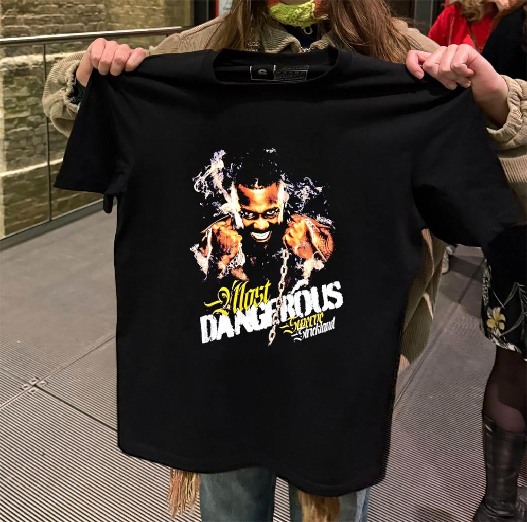 Most Dangerous Swerve Strickland Wrestler Portrait - Adult & Kids T-Shirts, Sweatshirts & Hoodies apparel design preview 2