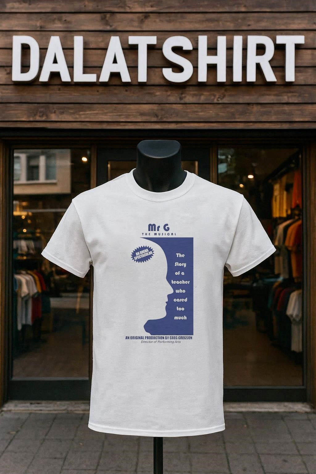 Mr G The Musical Story Of A Teacher Who Cared - Adult & Kids T-Shirts, Sweatshirts & Hoodies apparel design preview 1