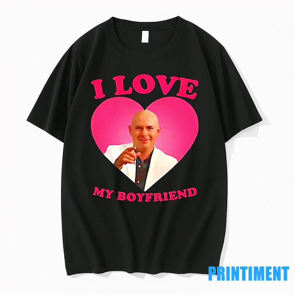 Mr Worldwide Pitbull I Love My Boyfriend Sweater - Adult & Kids T-Shirts, Sweatshirts & Hoodies apparel design preview 1