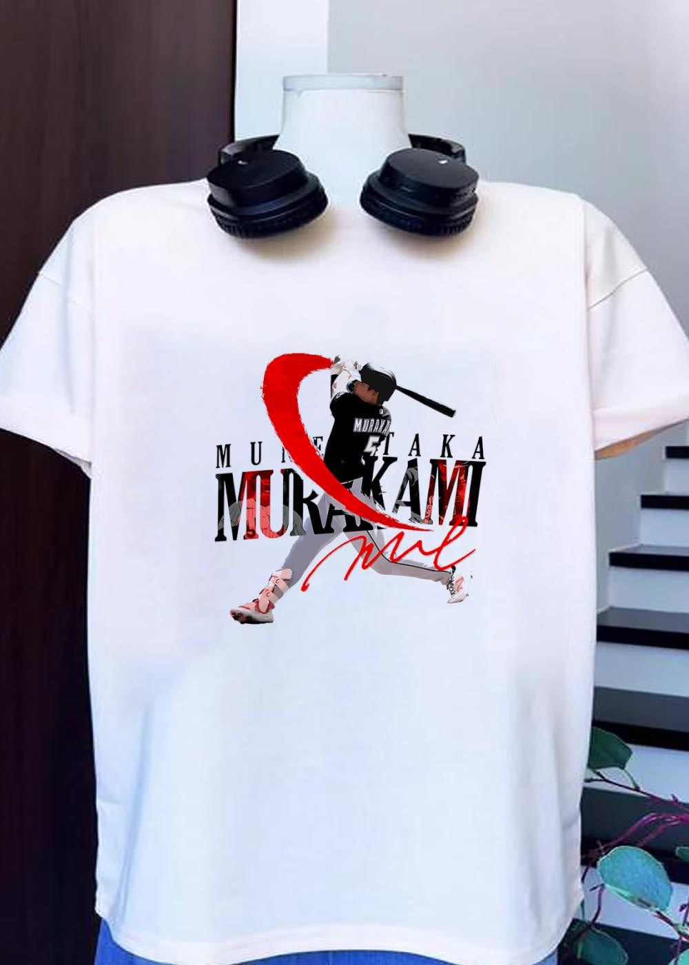 Munetaka Murakami Baseball Player Signature - Adult & Kids T-Shirts, Sweatshirts & Hoodies apparel design preview 1