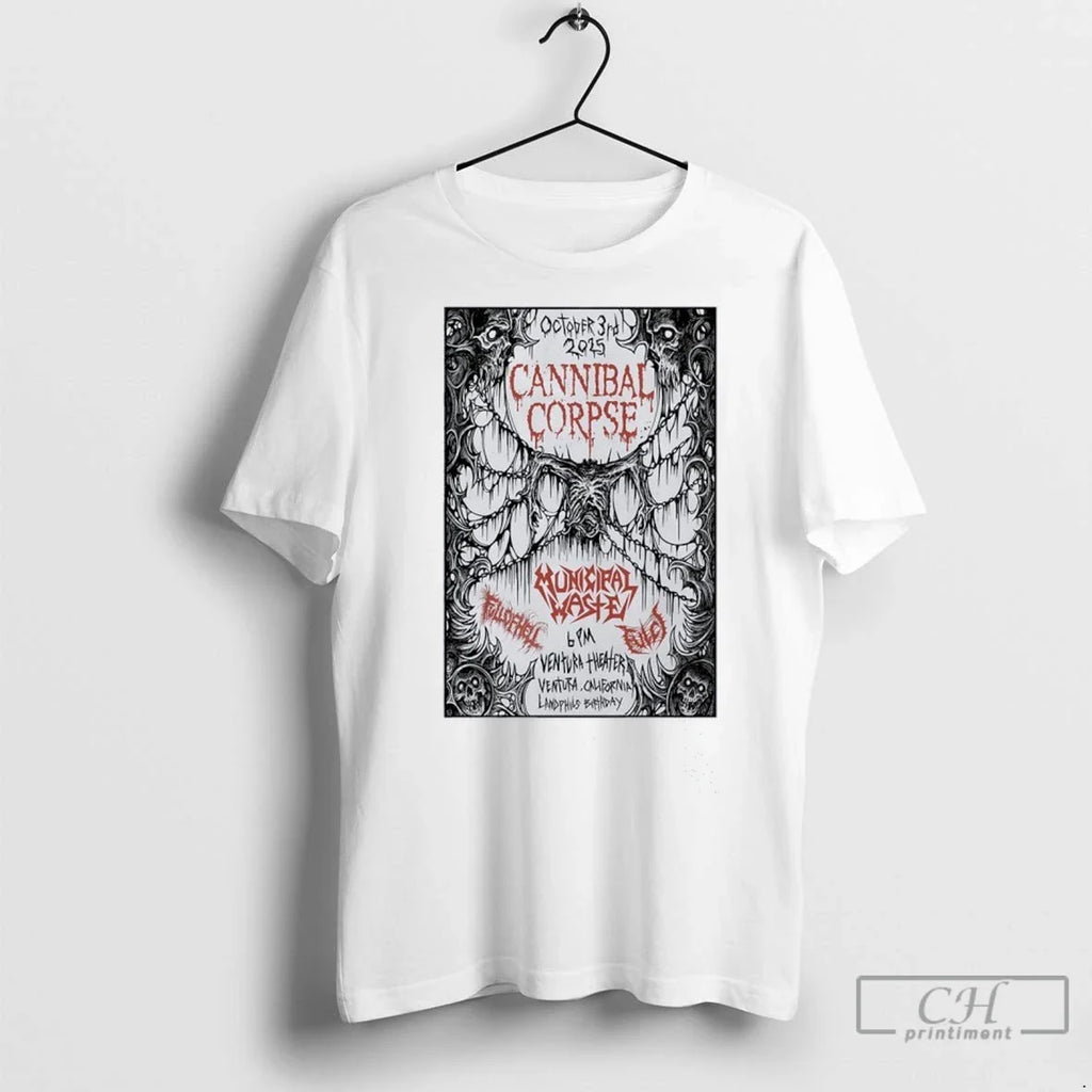 Municipal Waste Oct 3 2025 Ventura California - Adult & Kids T-Shirts, Sweatshirts & Hoodies apparel design preview 1