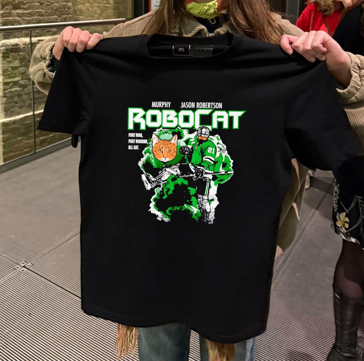 Murphy Jason Robertson Robocat Part Man Machine All - Adult & Kids T-Shirts, Sweatshirts & Hoodies apparel design preview 2