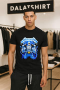 Muscle Mafia Skeleton Weightlifter Lifting Dumbbells - Adult & Kids T-Shirts, Sweatshirts & Hoodies apparel design preview 1