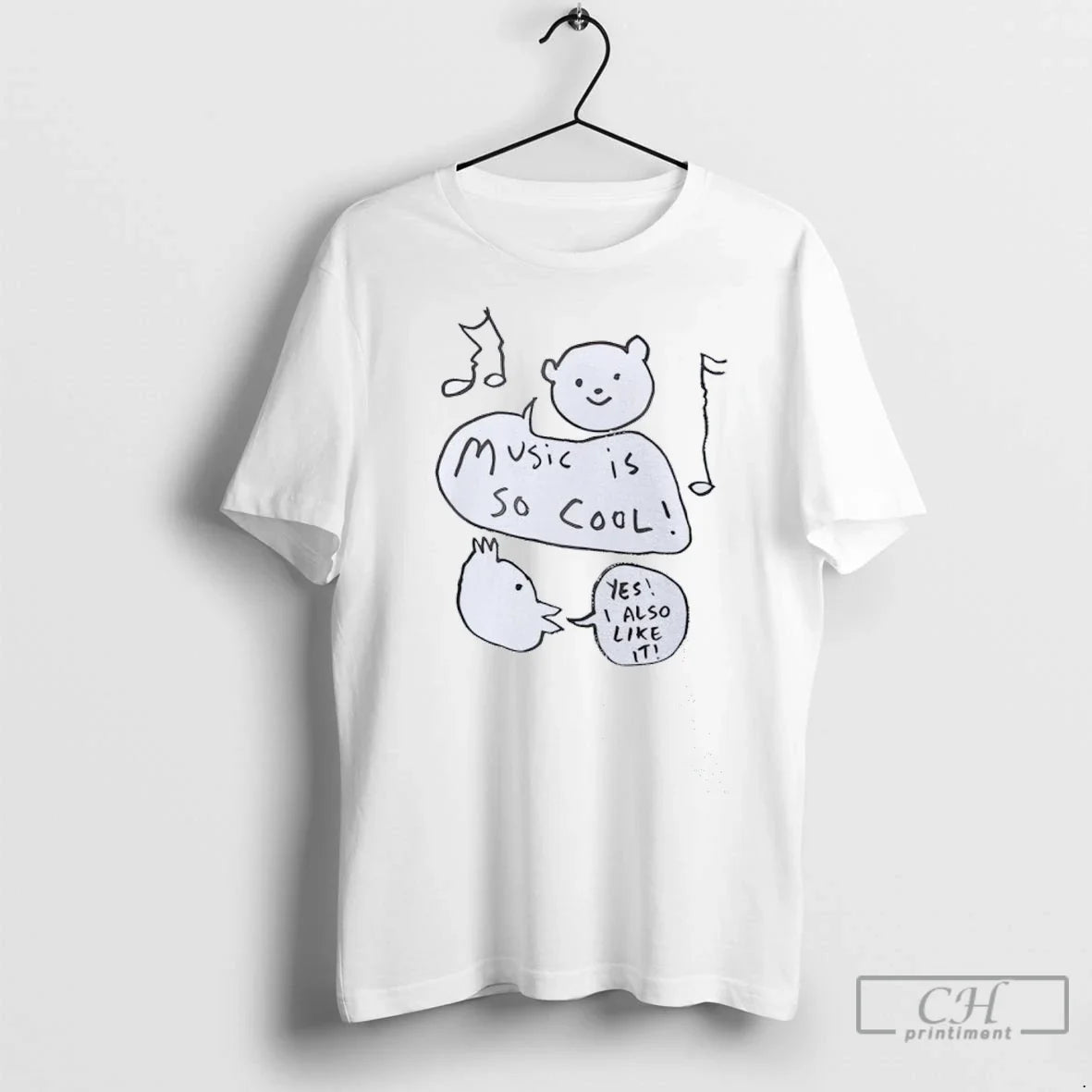 Music Is So Cool Yes I Also Like It - Adult & Kids T-Shirts, Sweatshirts & Hoodies apparel design preview 1