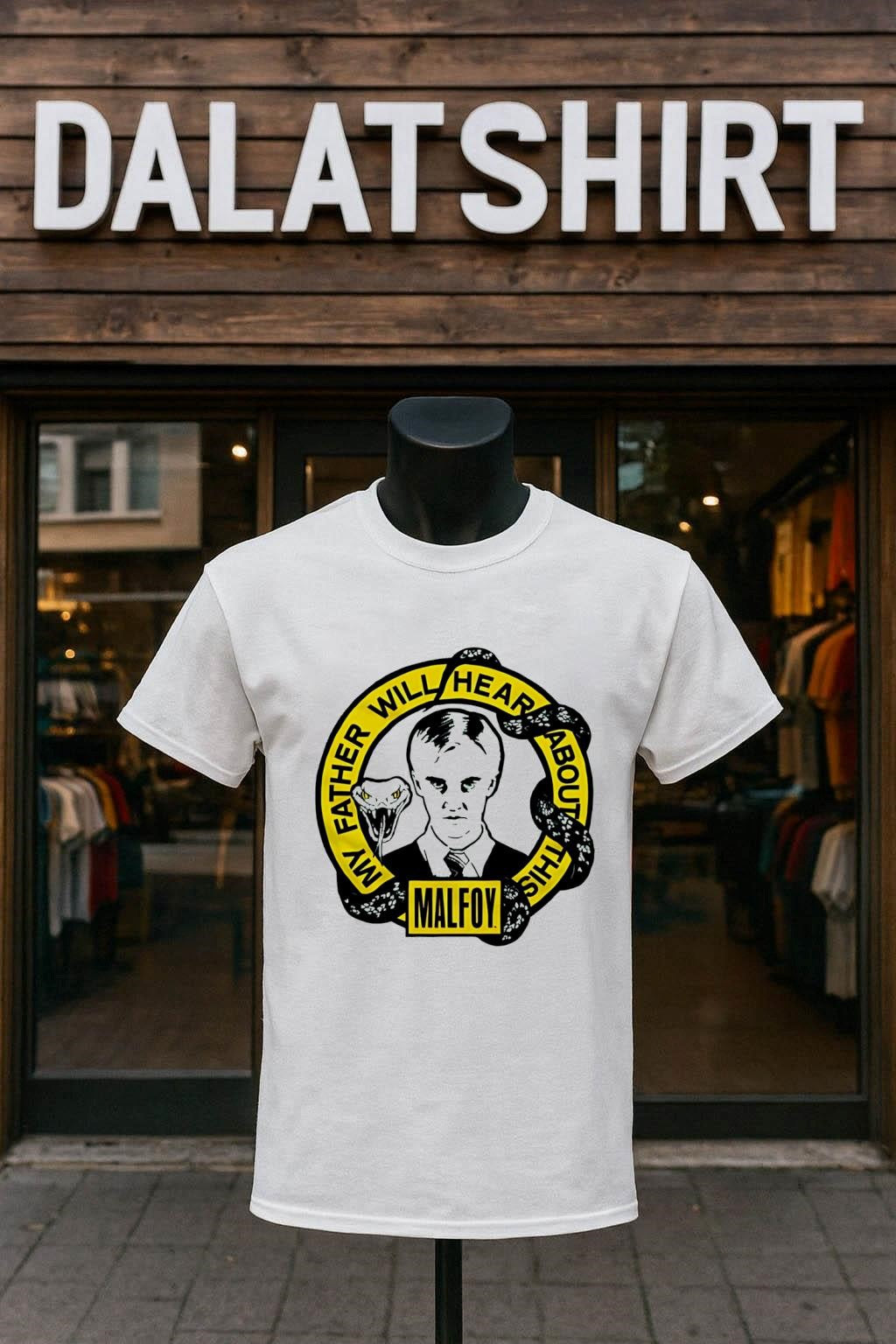 My Father Will Hear About This Malfoy Snake Logo - Adult & Kids T-Shirts, Sweatshirts & Hoodies apparel design preview 1