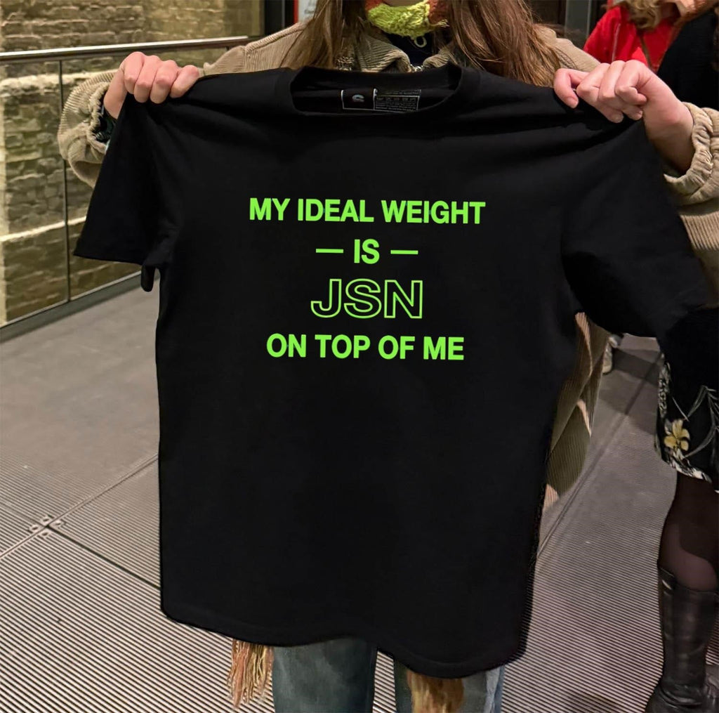My Ideal Weight Is JSN Jaxon Smith-Njigba On Top - Adult & Kids T-Shirts, Sweatshirts & Hoodies apparel design preview 2