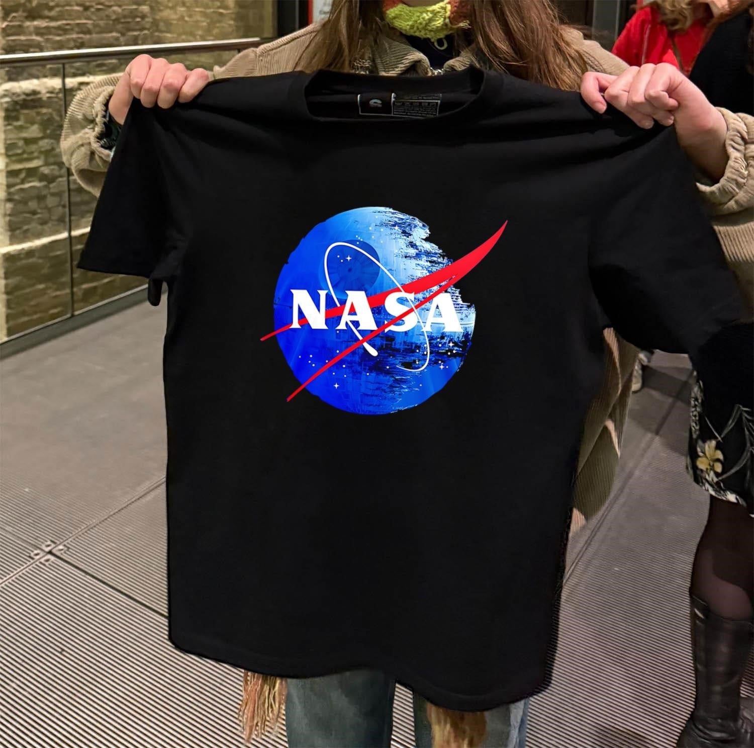 NASA logo on Death Star space station - Adult & Kids T-Shirts, Sweatshirts & Hoodies apparel design preview 2