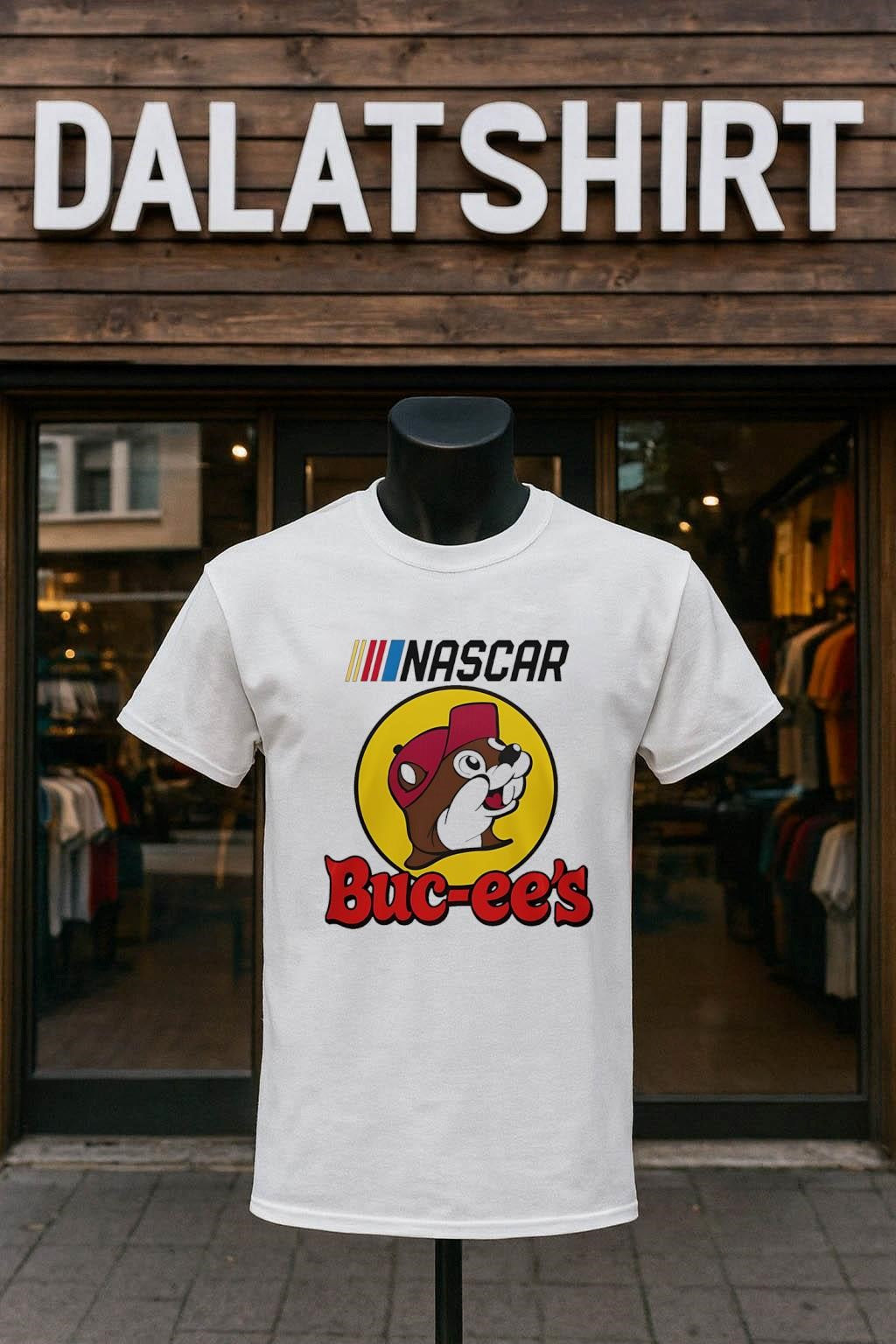 NASCAR Buc-ee's Beaver Logo - Adult & Kids T-Shirts, Sweatshirts & Hoodies apparel design preview 1
