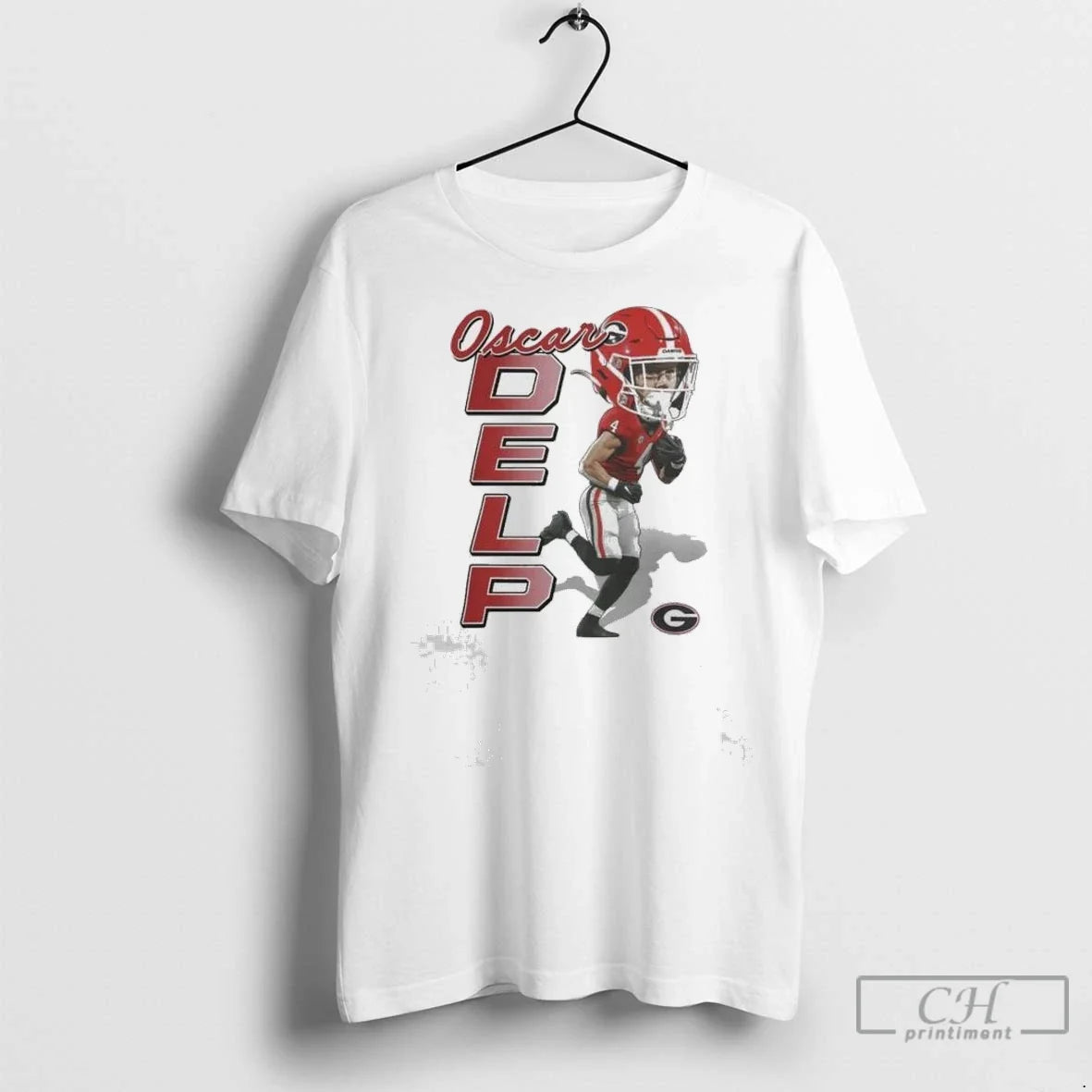 Ncaa Georgia Bulldogs Football Oscar Delp Caricature - Adult & Kids T-Shirts, Sweatshirts & Hoodies apparel design preview 1