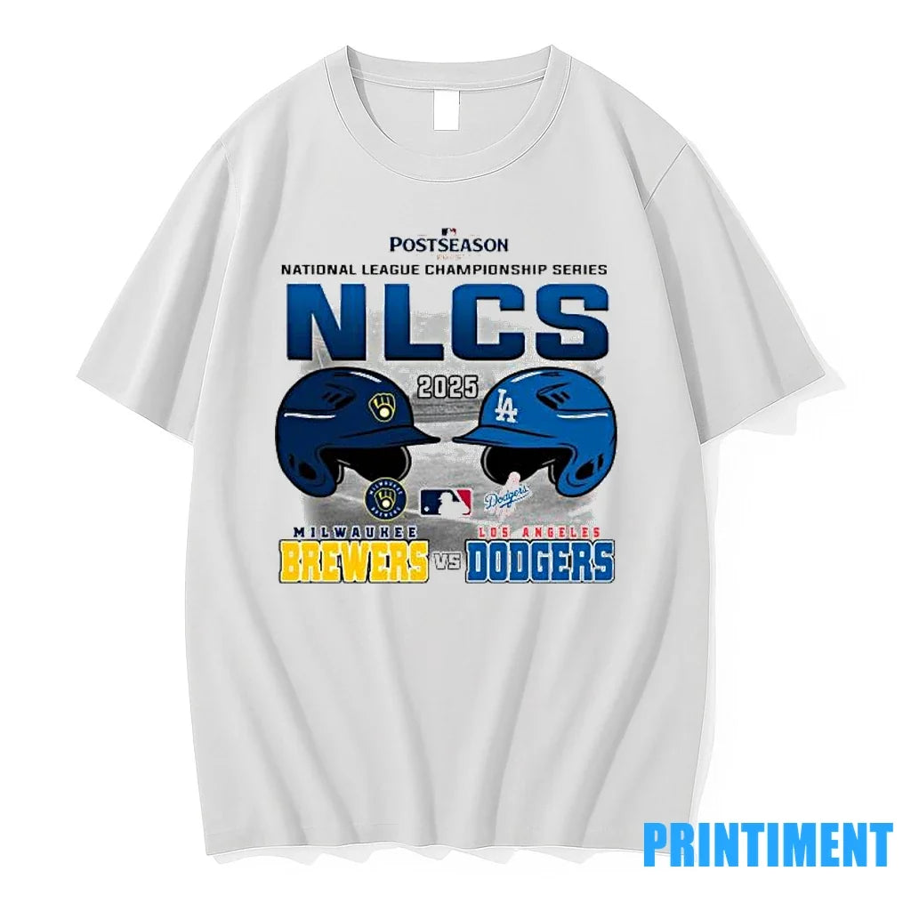 Nlcs 2025 Los Angeles Dodgers Vs Milwaukee Brewers - Adult & Kids T-Shirts, Sweatshirts & Hoodies apparel design preview 1