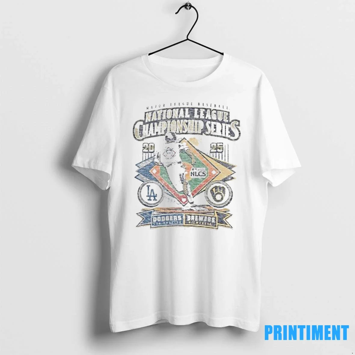 Nlcs Match Up Dueling 2025 Brewers Vs Dodgers Sweater - Adult & Kids T-Shirts, Sweatshirts & Hoodies apparel design preview 1