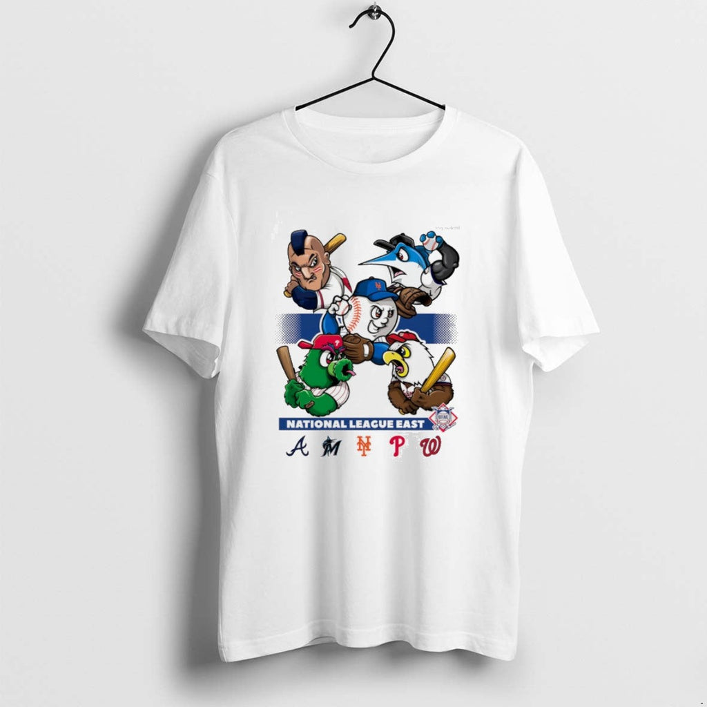 National League East Atlanta Braves Miami Marlins Ny - Adult & Kids T-Shirts, Sweatshirts & Hoodies apparel design preview 1