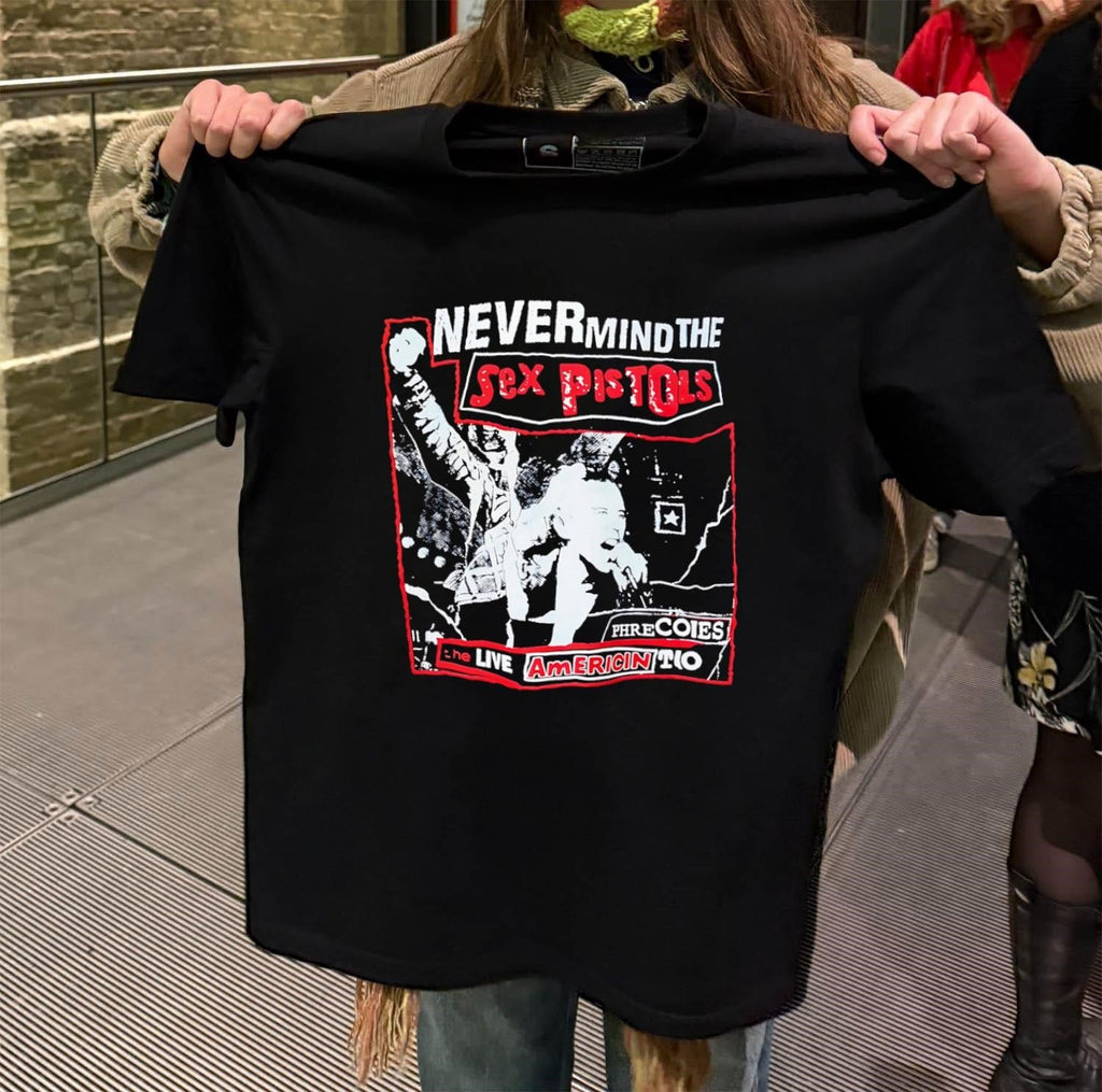 Never Mind the Sex Pistols Live American Tour - Adult & Kids T-Shirts, Sweatshirts & Hoodies apparel design preview 2