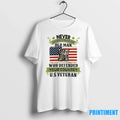 Never Underestimate An Old Man Who Defended Your - Adult & Kids T-Shirts, Sweatshirts & Hoodies apparel design preview 1