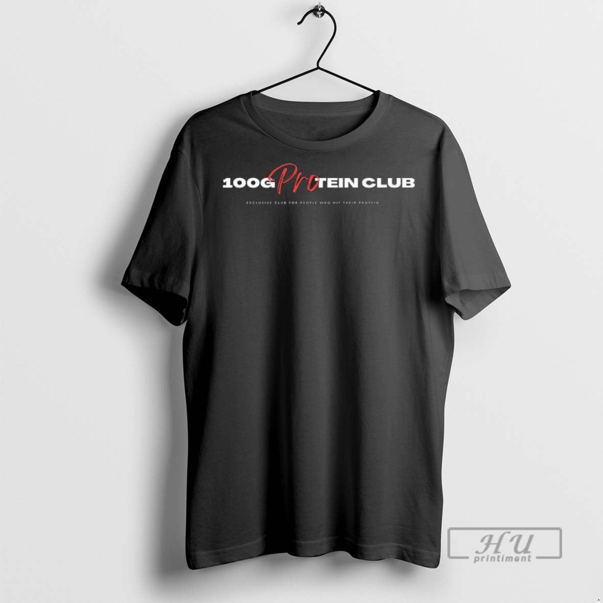 New 100 G Protein Exclusive Club For People Who Hit - Adult & Kids T-Shirts, Sweatshirts & Hoodies apparel design preview 1