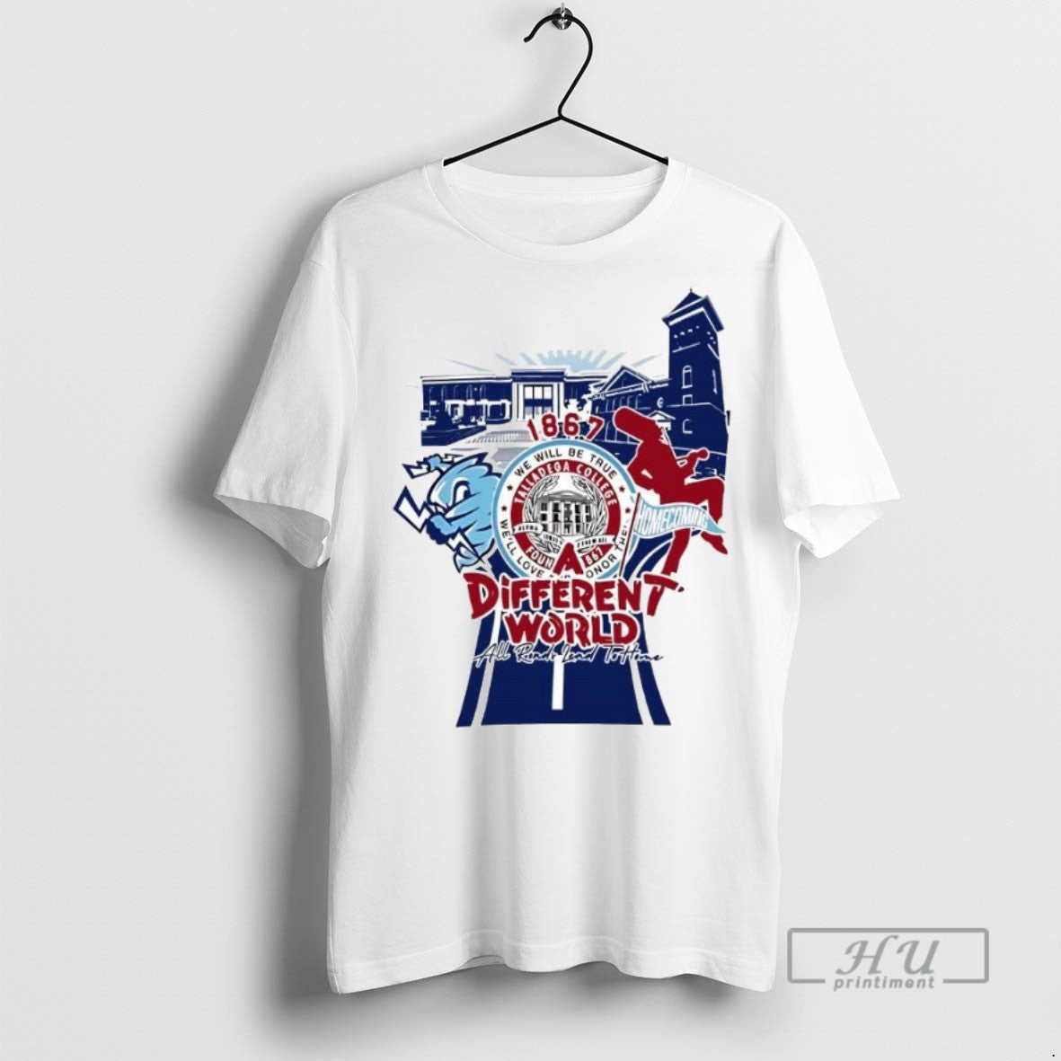 New A Different World Talladega College Logo - Adult & Kids T-Shirts, Sweatshirts & Hoodies apparel design preview 1