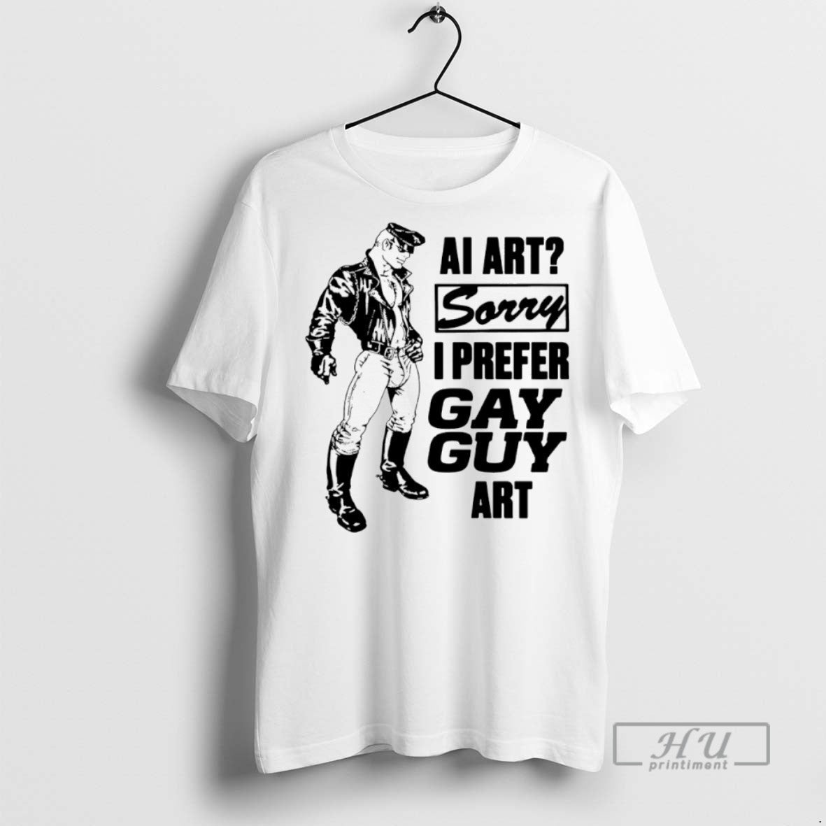 New Ai Art Sorry I Prefer Gay Guy - Adult & Kids T-Shirts, Sweatshirts & Hoodies apparel design preview 1