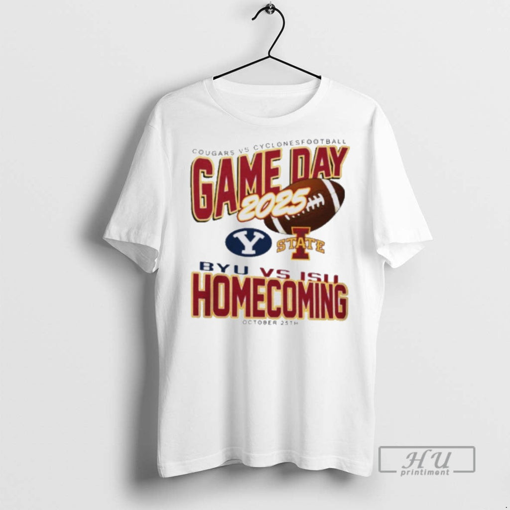 New Byu Cougars Vs Iowa State Cyclones 2025 - Adult & Kids T-Shirts, Sweatshirts & Hoodies apparel design preview 1