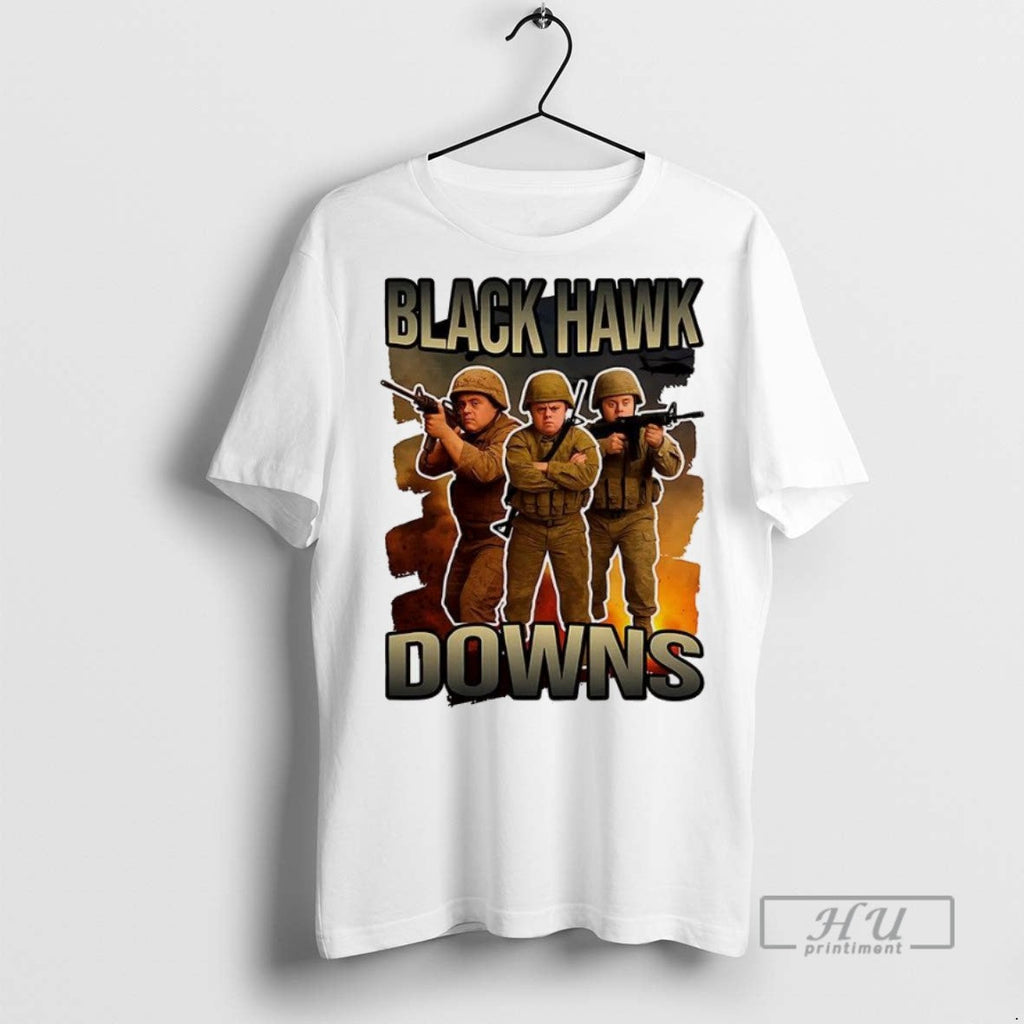 New Back Hawks Downs Syndrome Parody Meme - Adult & Kids T-Shirts, Sweatshirts & Hoodies apparel design preview 1
