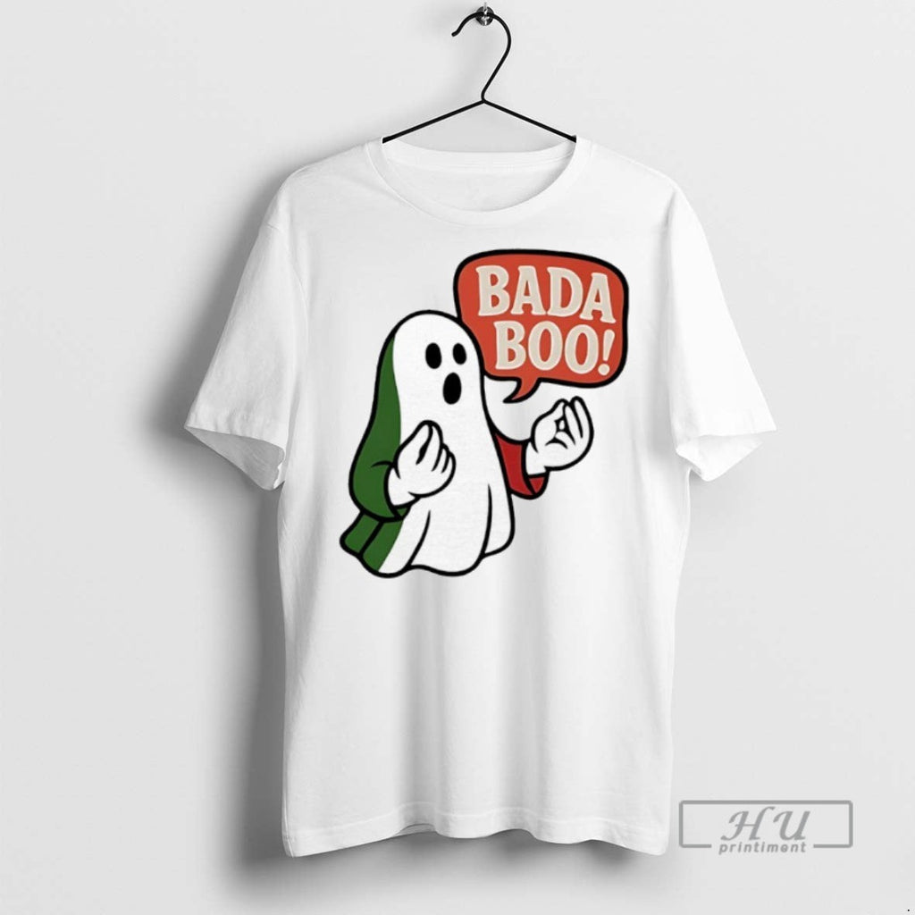 New Bada Boo Italian Ghost Halloween - Adult & Kids T-Shirts, Sweatshirts & Hoodies apparel design preview 1