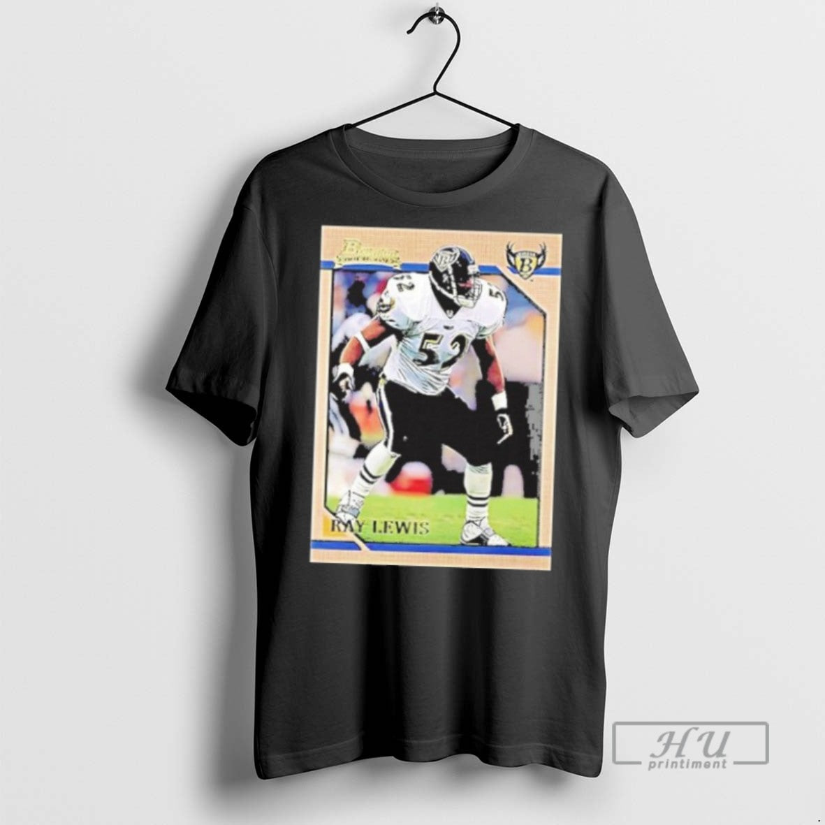 New Baltimore Ravens Ray Lewis Trading Card - Adult & Kids T-Shirts, Sweatshirts & Hoodies apparel design preview 1