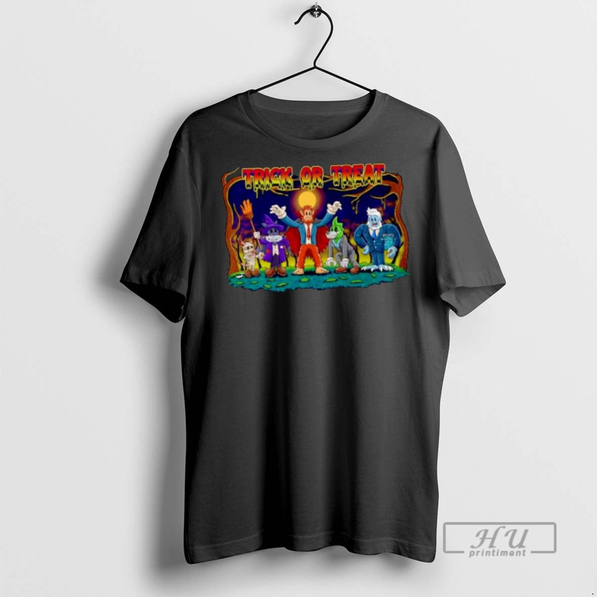 New Bennie And Crew Trick Or Treat Halloween - Adult & Kids T-Shirts, Sweatshirts & Hoodies apparel design preview 1