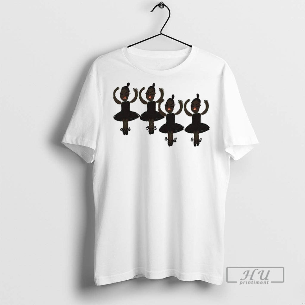 New Black Ballerina Art Dance Illustration Ceramic - Adult & Kids T-Shirts, Sweatshirts & Hoodies apparel design preview 1