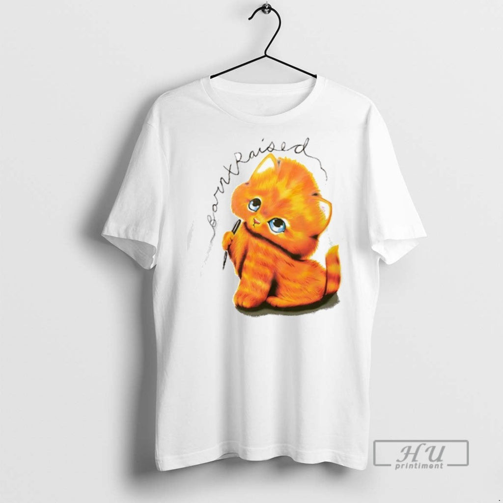 New Born X Raised Kitty Vintage Double Sided - Adult & Kids T-Shirts, Sweatshirts & Hoodies apparel design preview 1