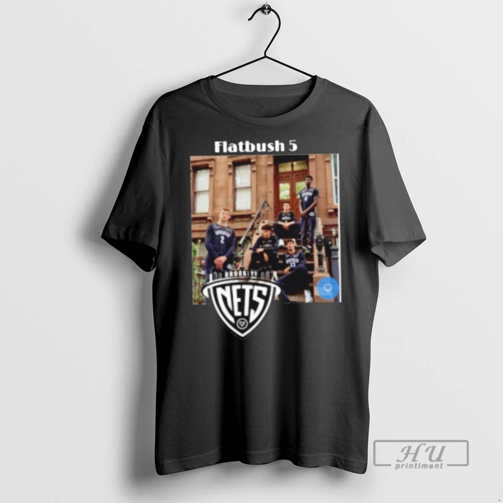 New Brooklyn Nets Nba Flatbush 5 - Adult & Kids T-Shirts, Sweatshirts & Hoodies apparel design preview 1