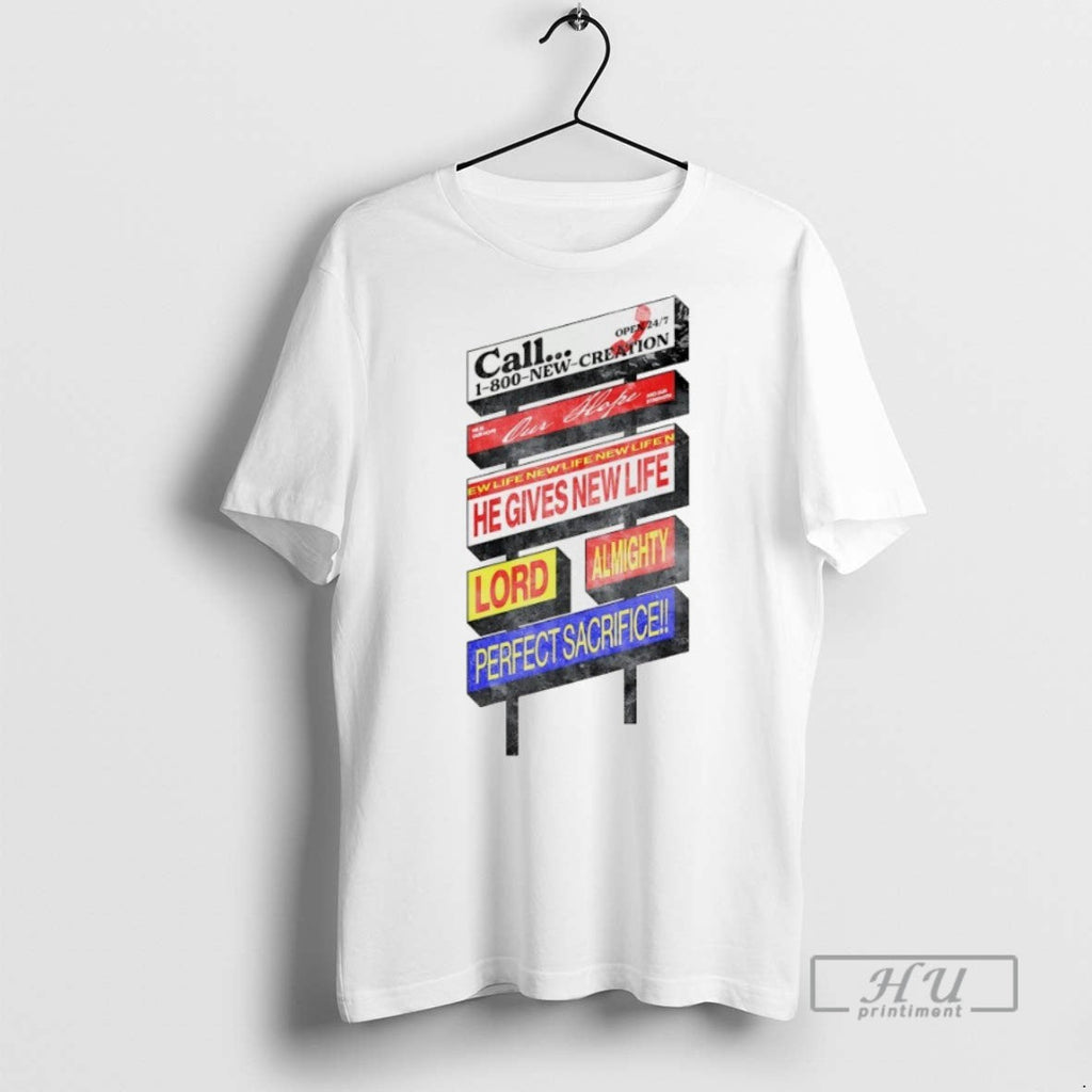 New Call 1 800 Creation Our Hope - Adult & Kids T-Shirts, Sweatshirts & Hoodies apparel design preview 1