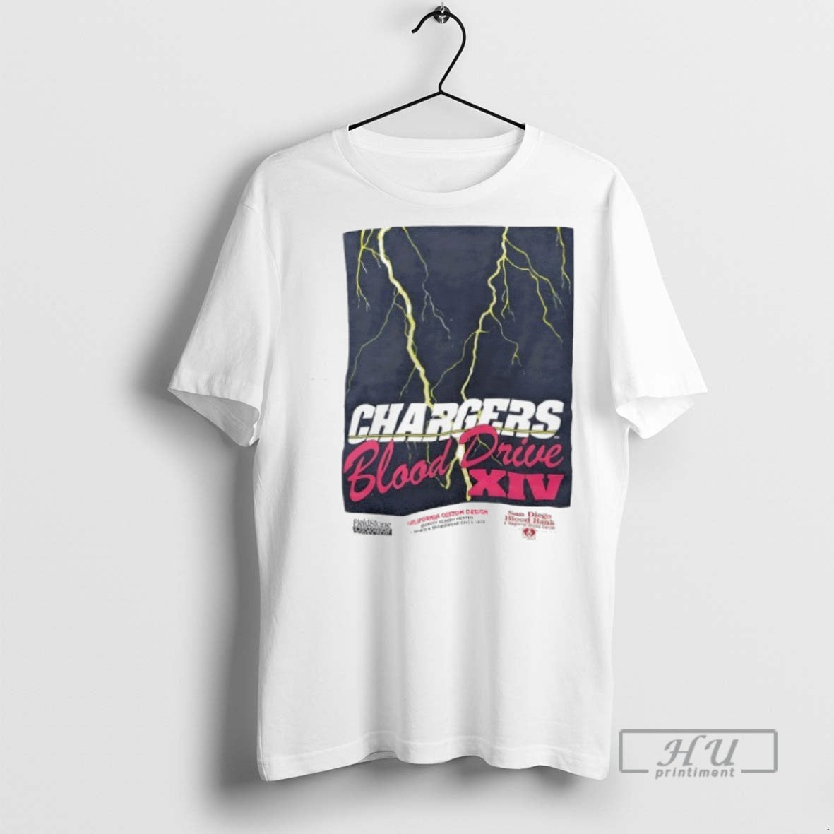 New Chargers Blood Drive Xiv Lighting - Adult & Kids T-Shirts, Sweatshirts & Hoodies apparel design preview 1