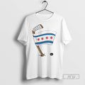 New Chicago Hockey Flag - Adult & Kids T-Shirts, Sweatshirts & Hoodies apparel design preview 1