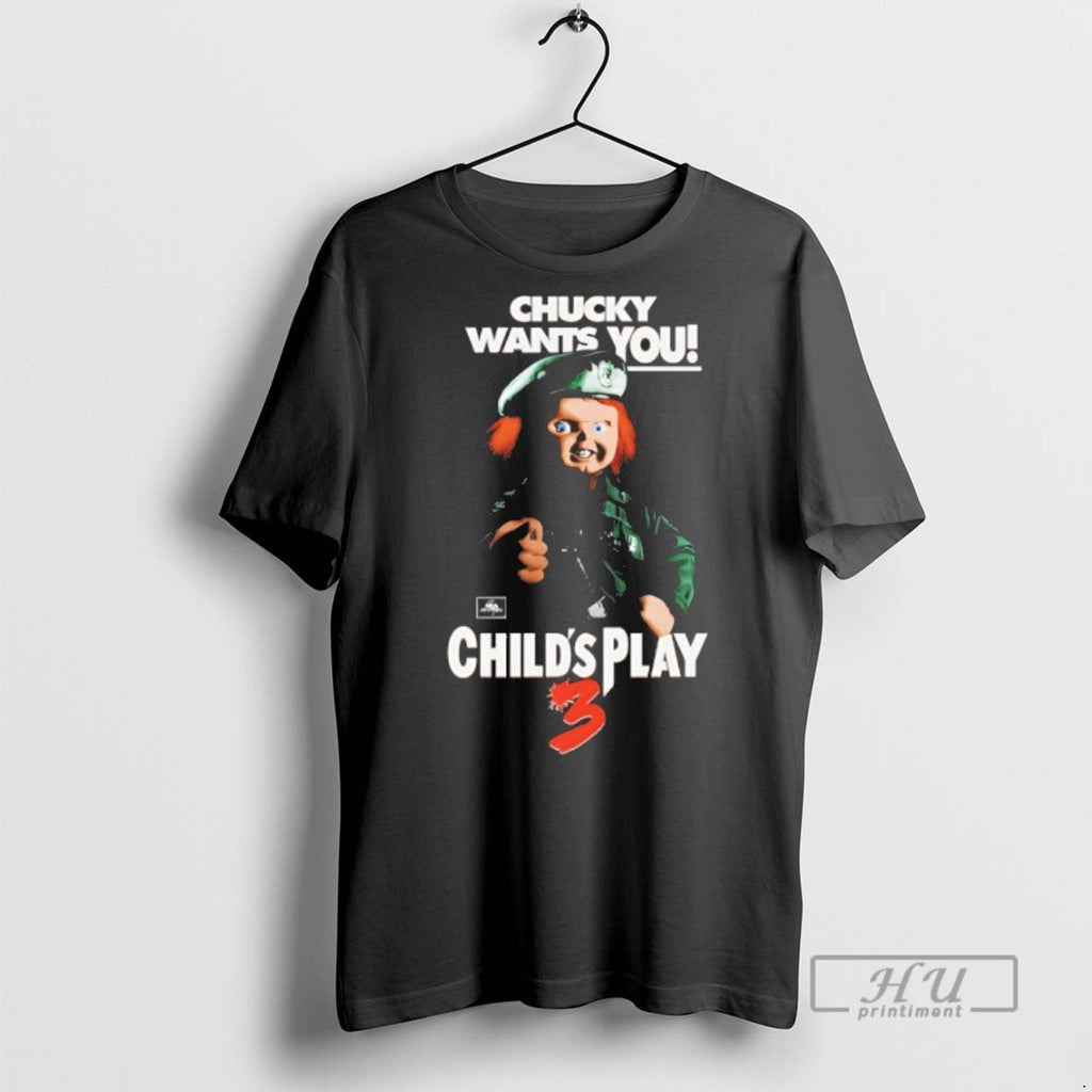 New Chucky Wants You Childs Play 3 Halloween - Adult & Kids T-Shirts, Sweatshirts & Hoodies apparel design preview 1
