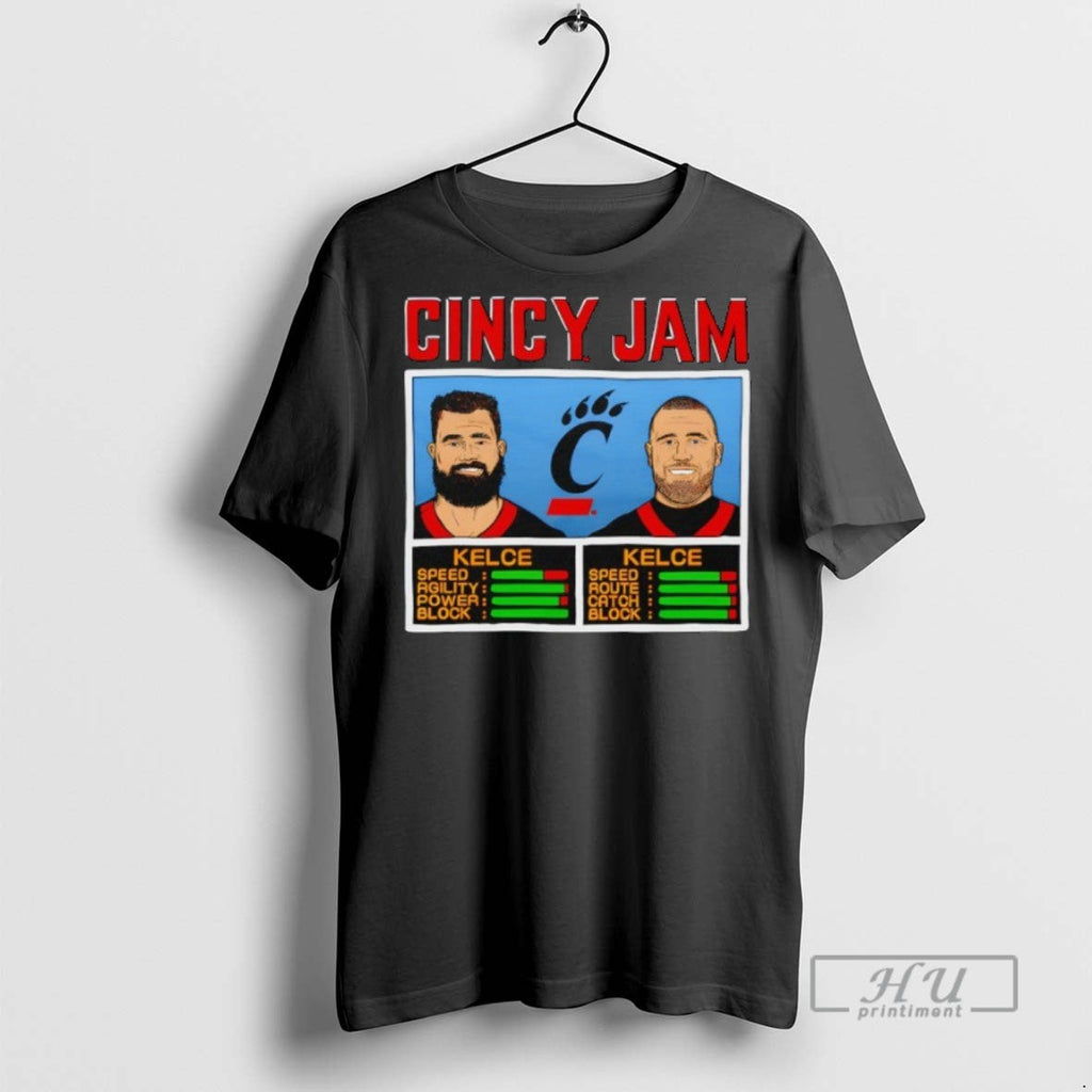 New Cincinnati Bearcats Cincy Jam Jason Kelce And - Adult & Kids T-Shirts, Sweatshirts & Hoodies apparel design preview 1