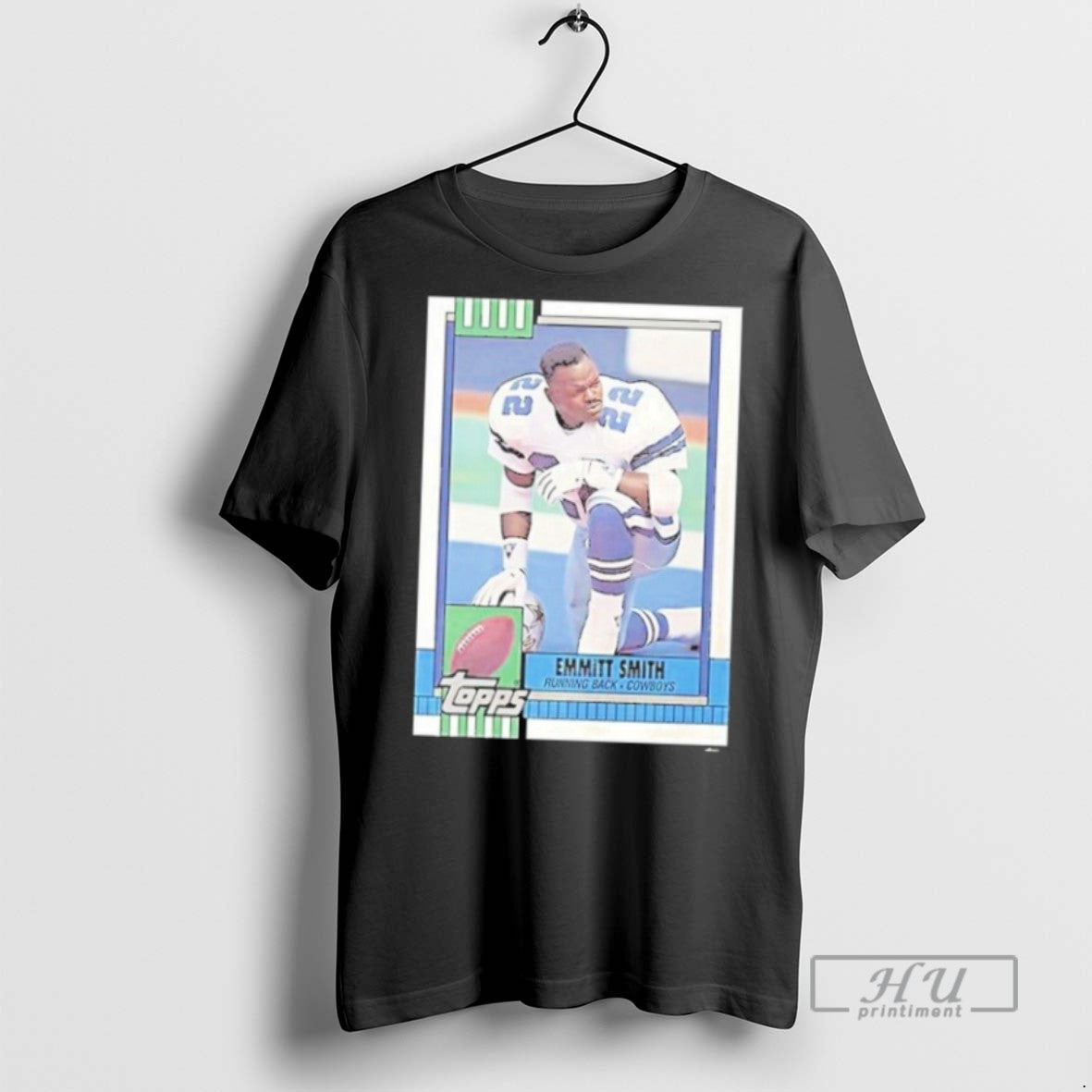 New Dallas Cowboys Emmitt Smith Trading Card - Adult & Kids T-Shirts, Sweatshirts & Hoodies apparel design preview 1