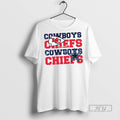 New Dallas Cowboys And Kansas City Chiefs Repeat - Adult & Kids T-Shirts, Sweatshirts & Hoodies apparel design preview 1