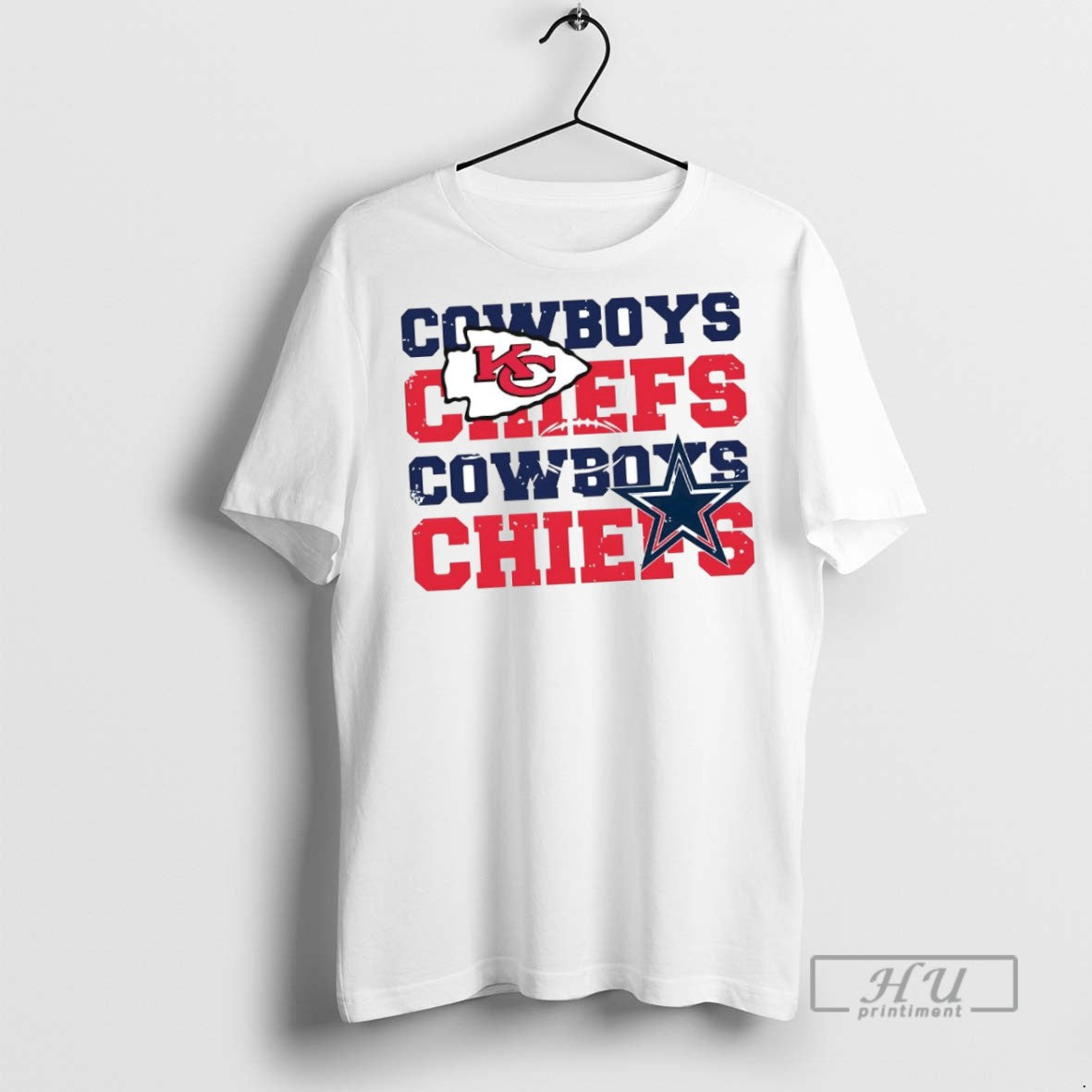 New Dallas Cowboys And Kansas City Chiefs Repeat - Adult & Kids T-Shirts, Sweatshirts & Hoodies apparel design preview 1