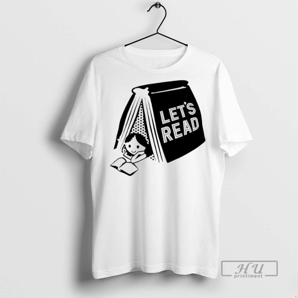 New Derek Luh Wearing Lets Read - Adult & Kids T-Shirts, Sweatshirts & Hoodies apparel design preview 1