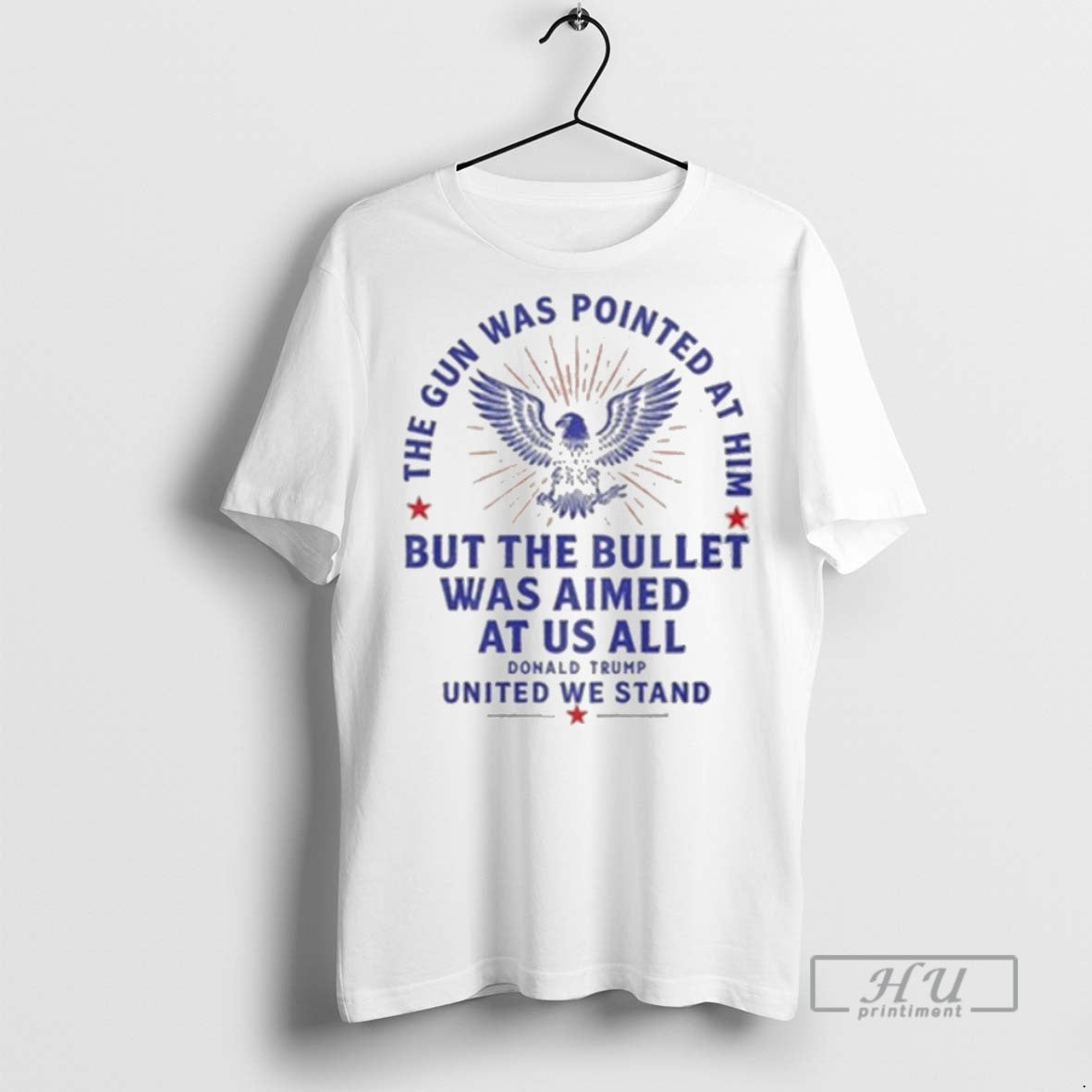 New Donald Trump The Gun Was Pointed At Him But - Adult & Kids T-Shirts, Sweatshirts & Hoodies apparel design preview 1