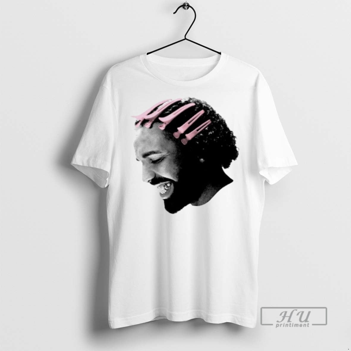 New Drake Pink Clips Face Ornaments - Adult & Kids T-Shirts, Sweatshirts & Hoodies apparel design preview 1