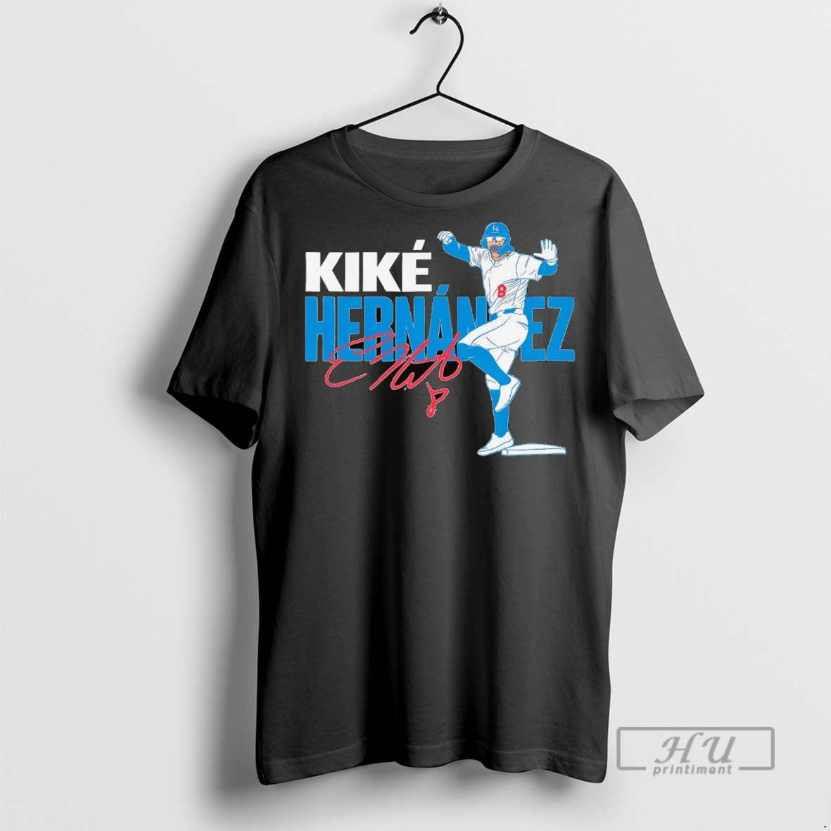 New Enrique Hernandez Dancing Signature - Adult & Kids T-Shirts, Sweatshirts & Hoodies apparel design preview 1